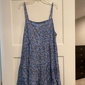Blue floral dress